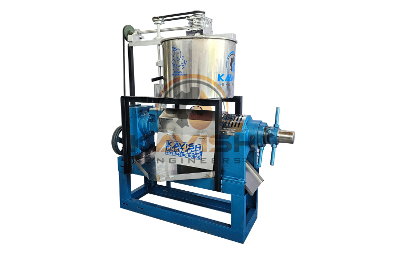 7.5 HP Kettle Based Cold Press Oil Machine with Water Mixing — Kavish Engineers Rajkot